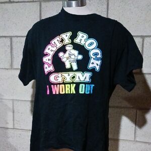 Party Rock Gym Black T-shirt Adult Unisex Size XL